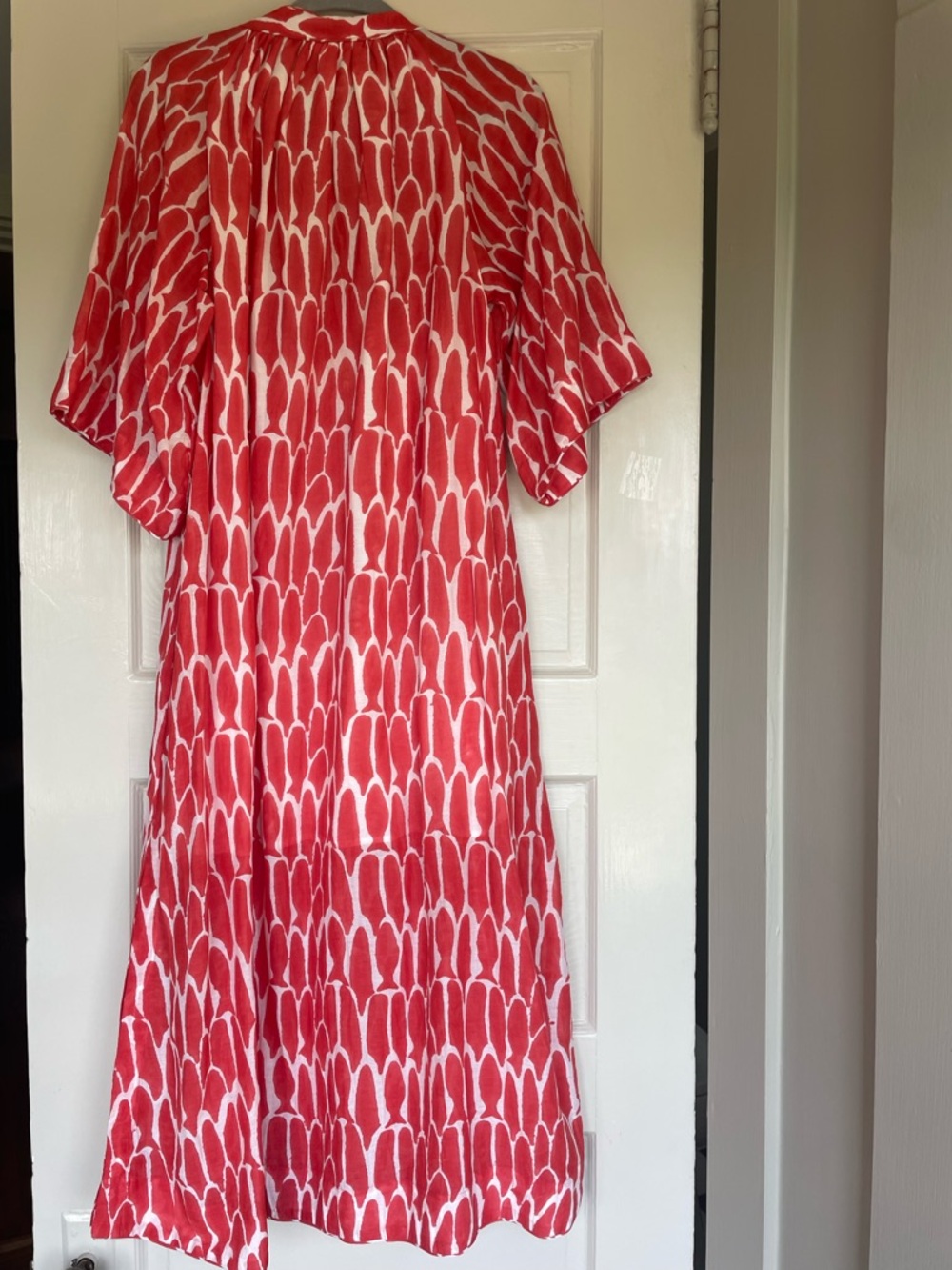 NWOT MIRTH Faro caftan. Red Fish print. Size Small. - Picture 10 of 10